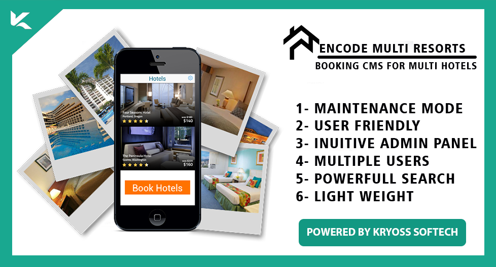 Encode Multi Resorts-Booking CMS for Multi Hotels